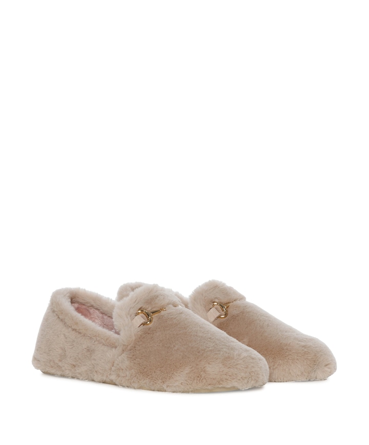 Pylaro dames pantoffels beige