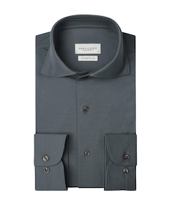 Heren overhemd lange mouw blauw