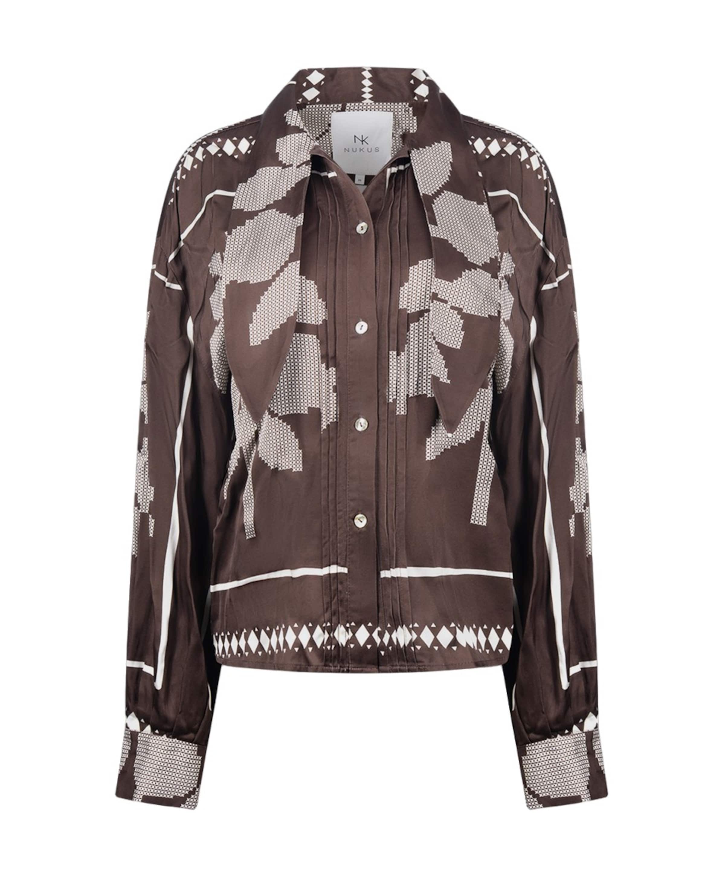 Dames blouse bruin