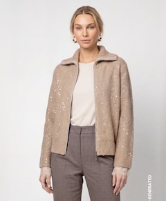 Dames vest beige