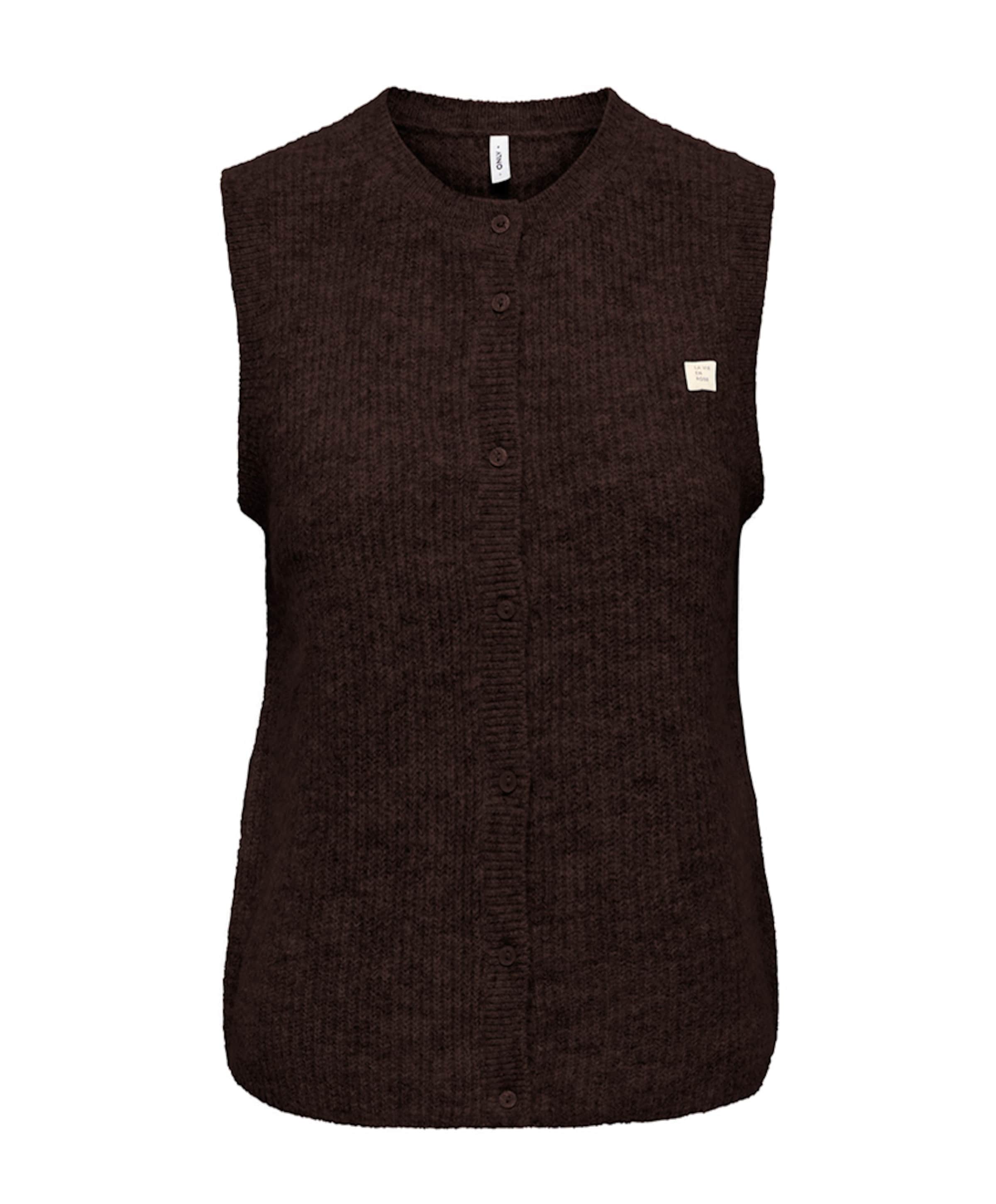 Dames gilet bruin