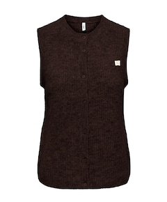 Dames gilet bruin