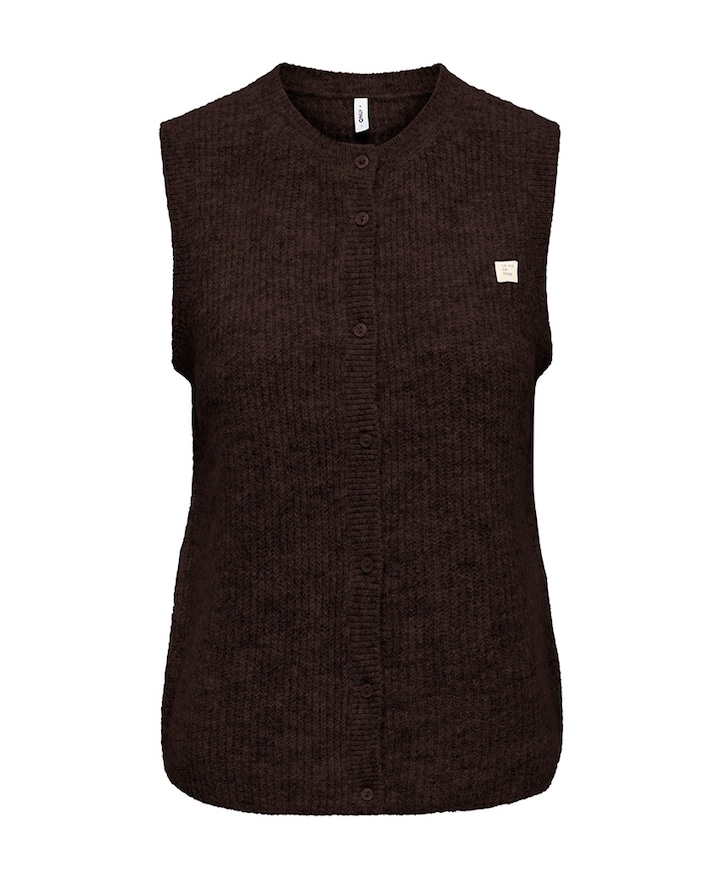 Dames gilet bruin