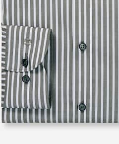 Heren overhemd lange mouw groen