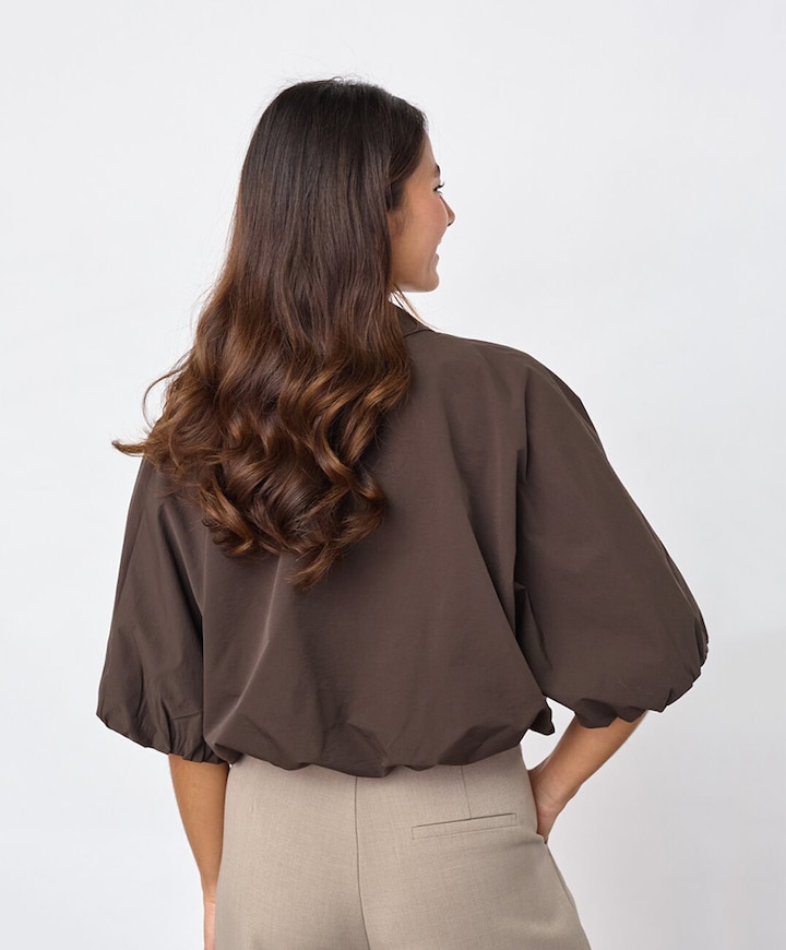 Dames blouse bruin