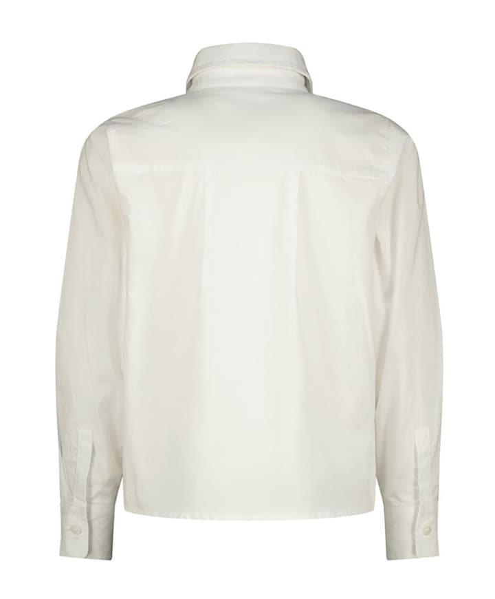 Meisjes blouse lange mouw wit