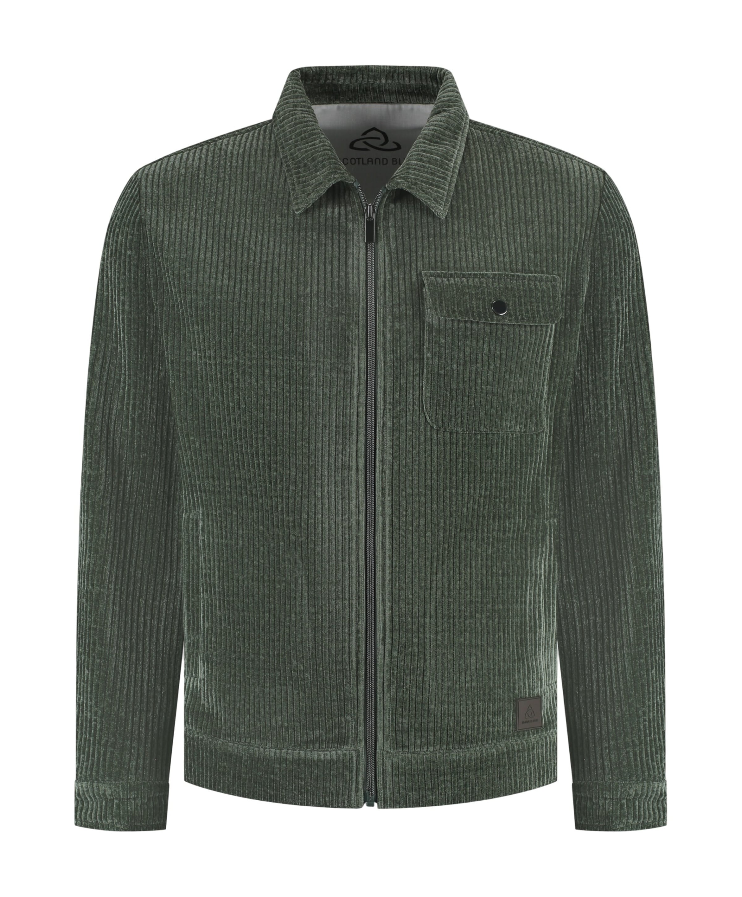 Heren overshirt groen