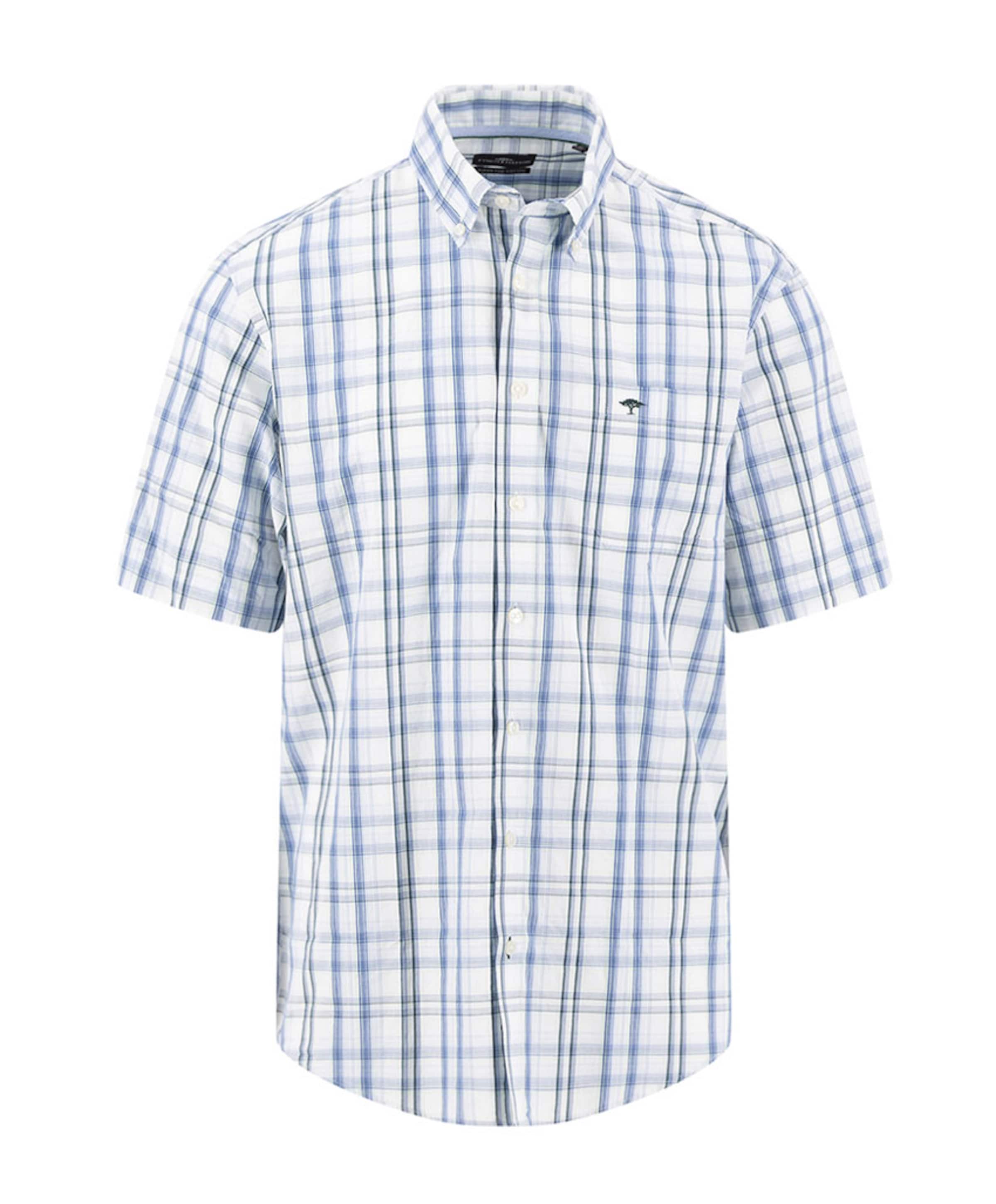 Heren overhemd korte mouw groen