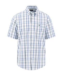 Heren overhemd korte mouw groen