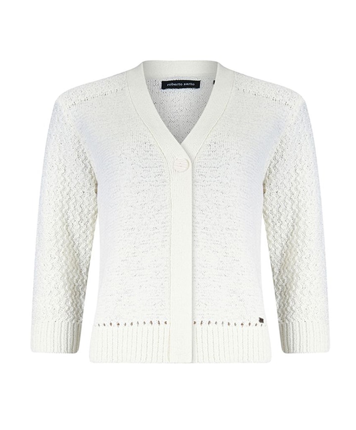 Dames vest ecru