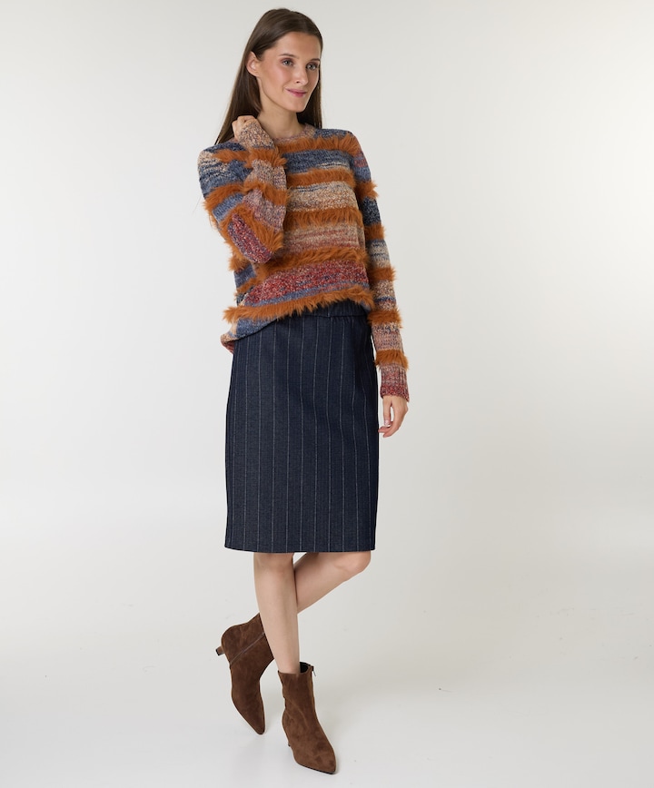 Dames rok blauw