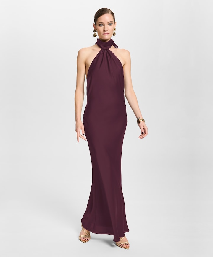 Dames jurk bordeaux
