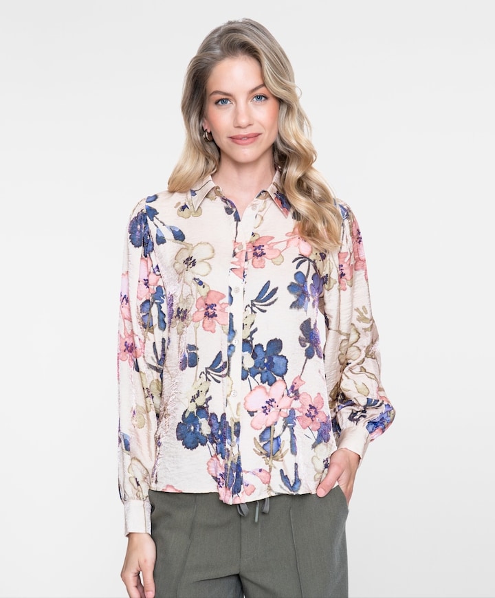 Dames blouse beige