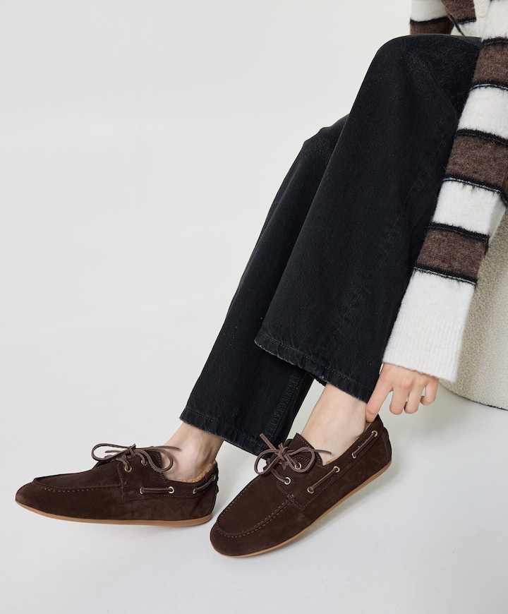 dames loafers bruin
