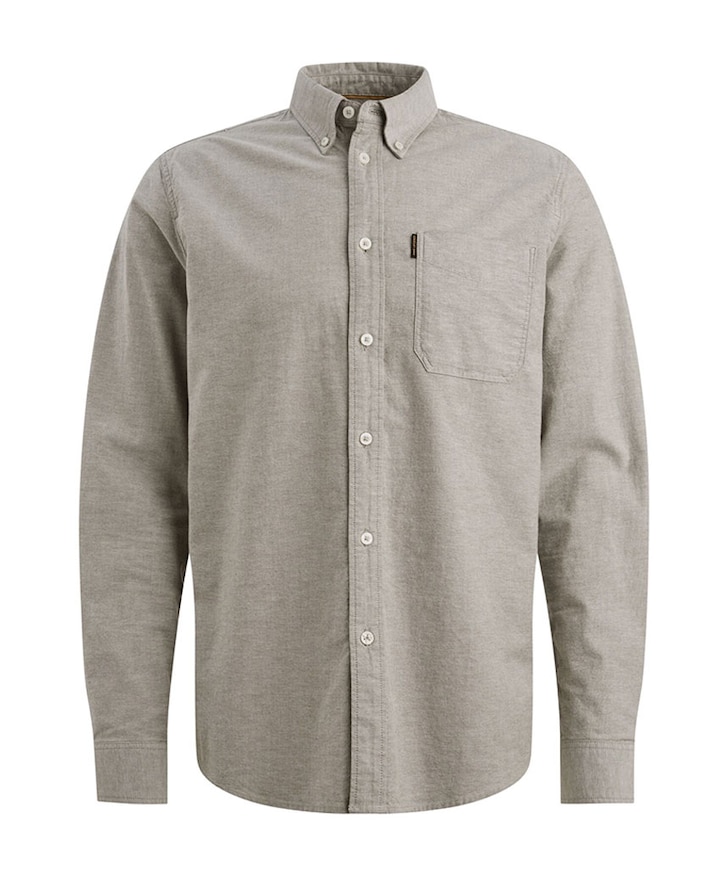 Heren overhemd lange mouw groen