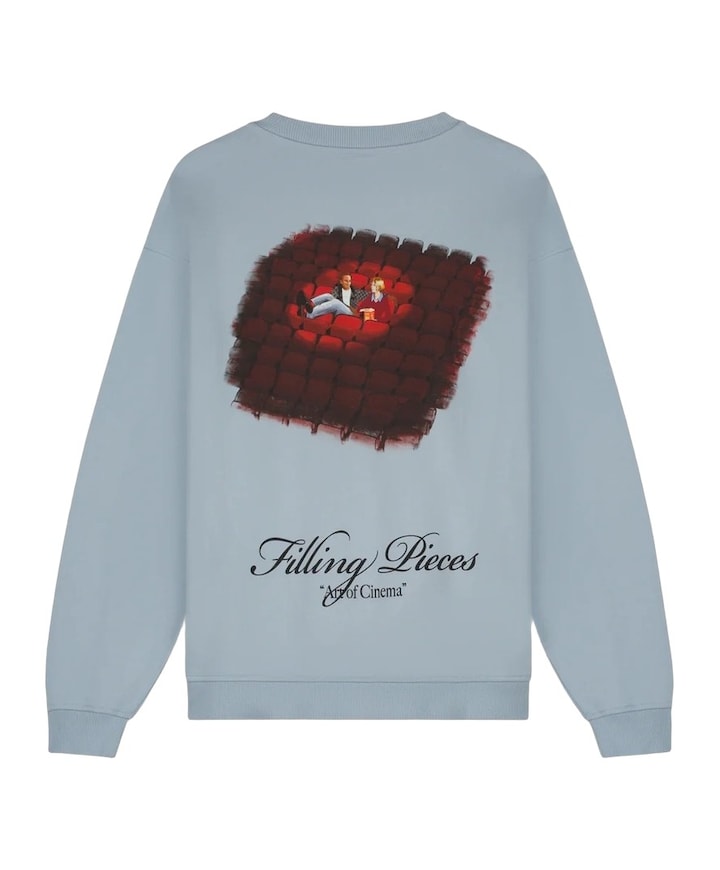 Heren sweater blauw
