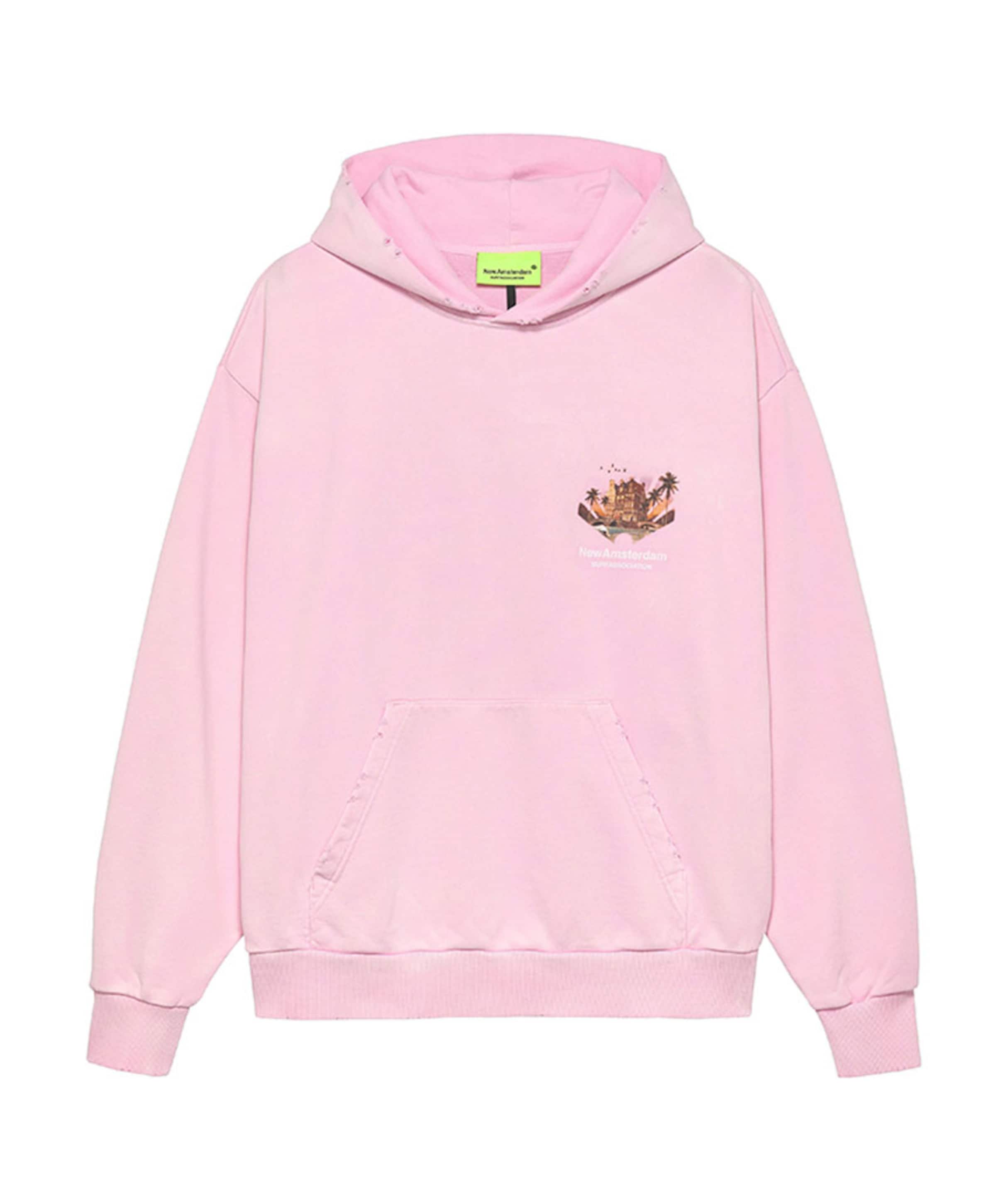 Heren hoodie roze