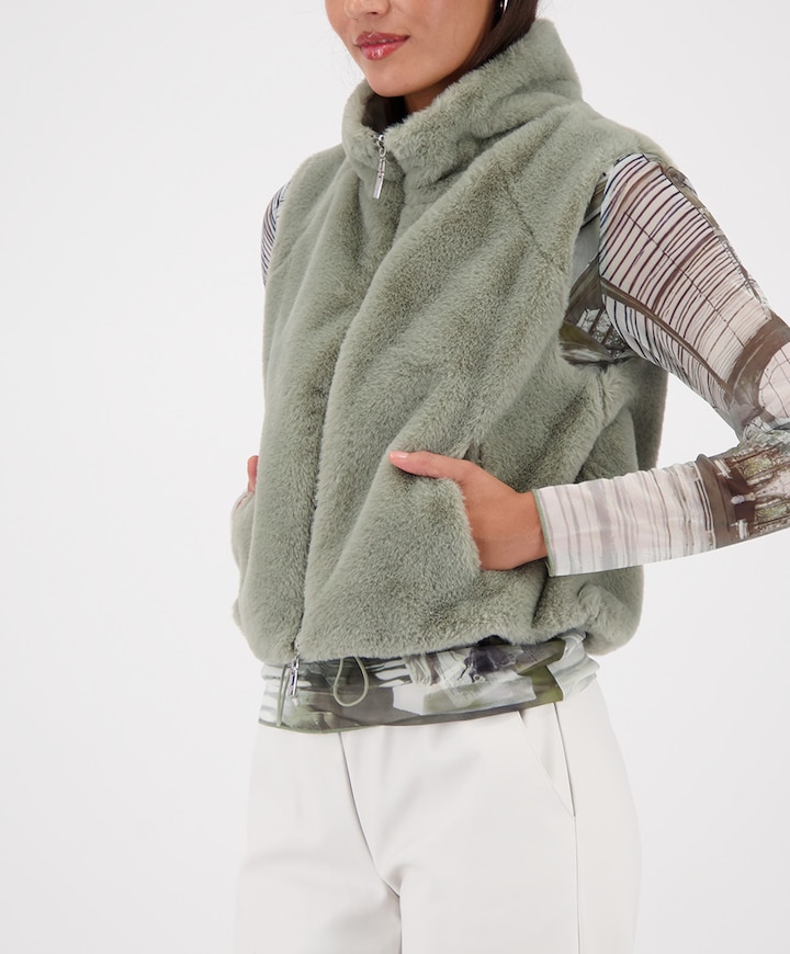 Dames bodywarmer groen