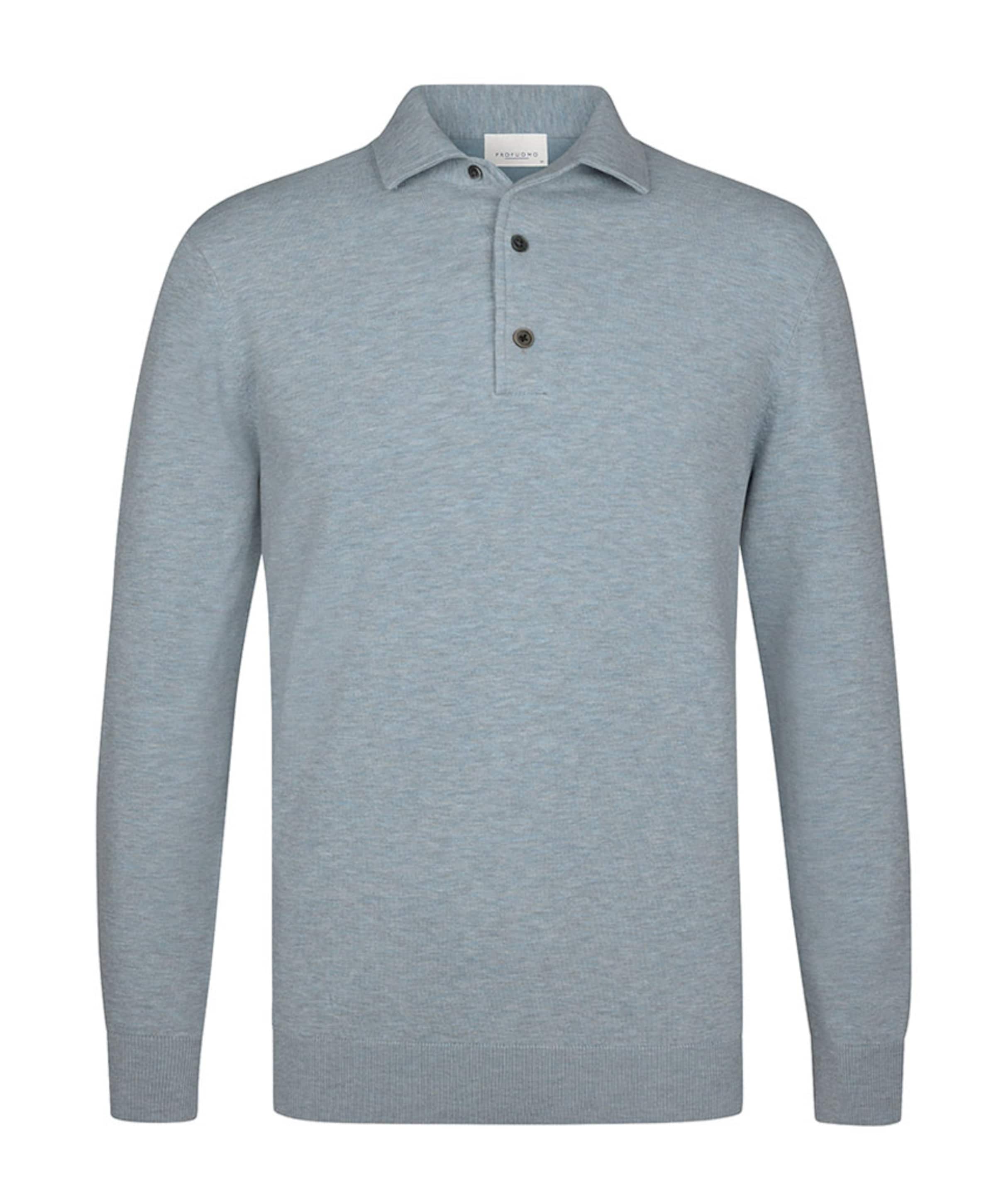 Heren polo blauw