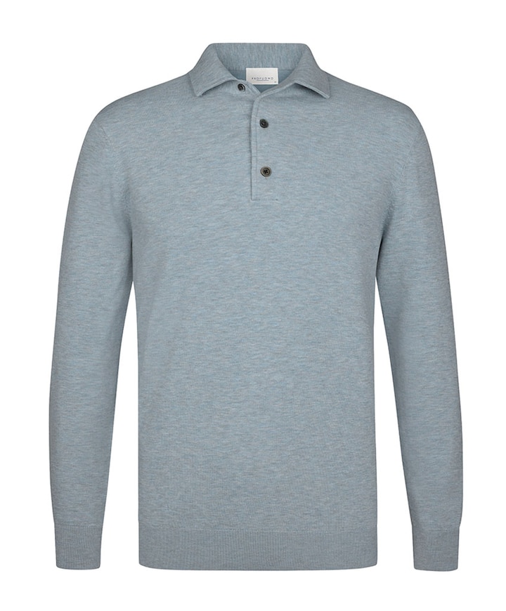 Heren polo blauw