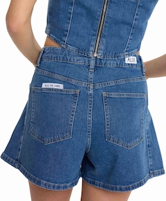 DENIM dames korte broek blauw