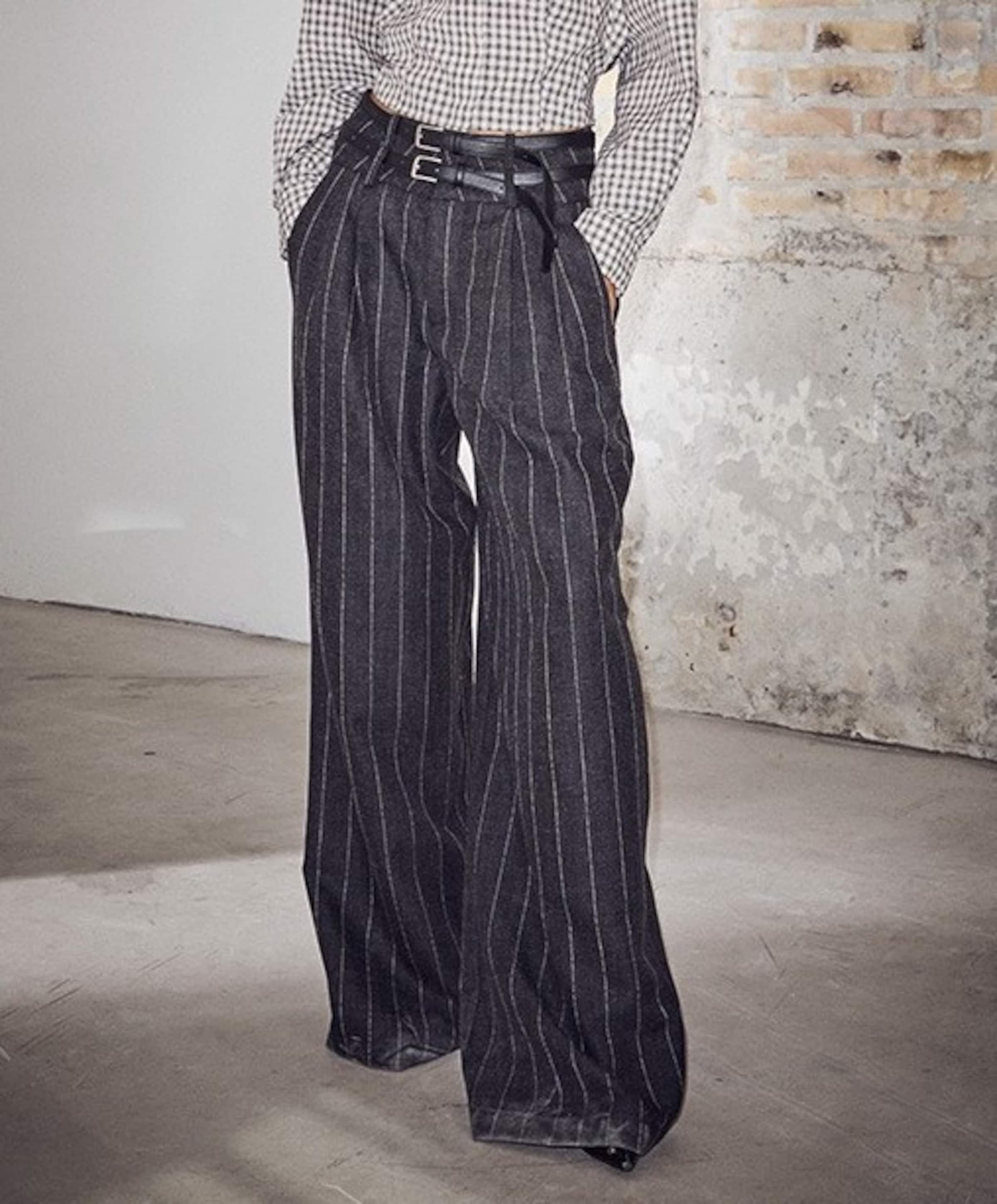 Ivanna Belt Tall dames broek grijs
