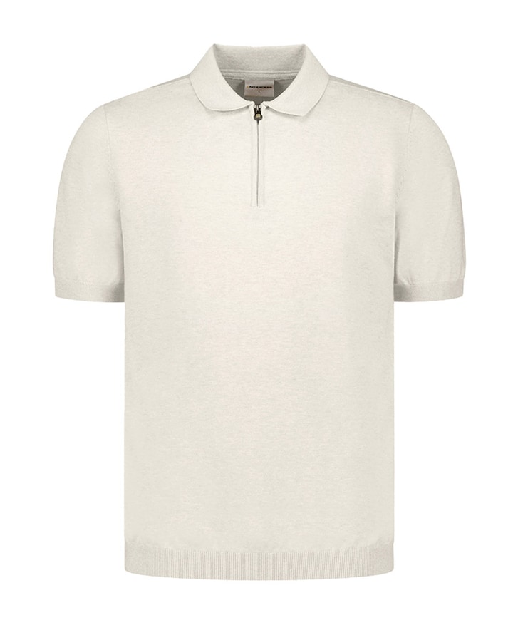Heren polo beige