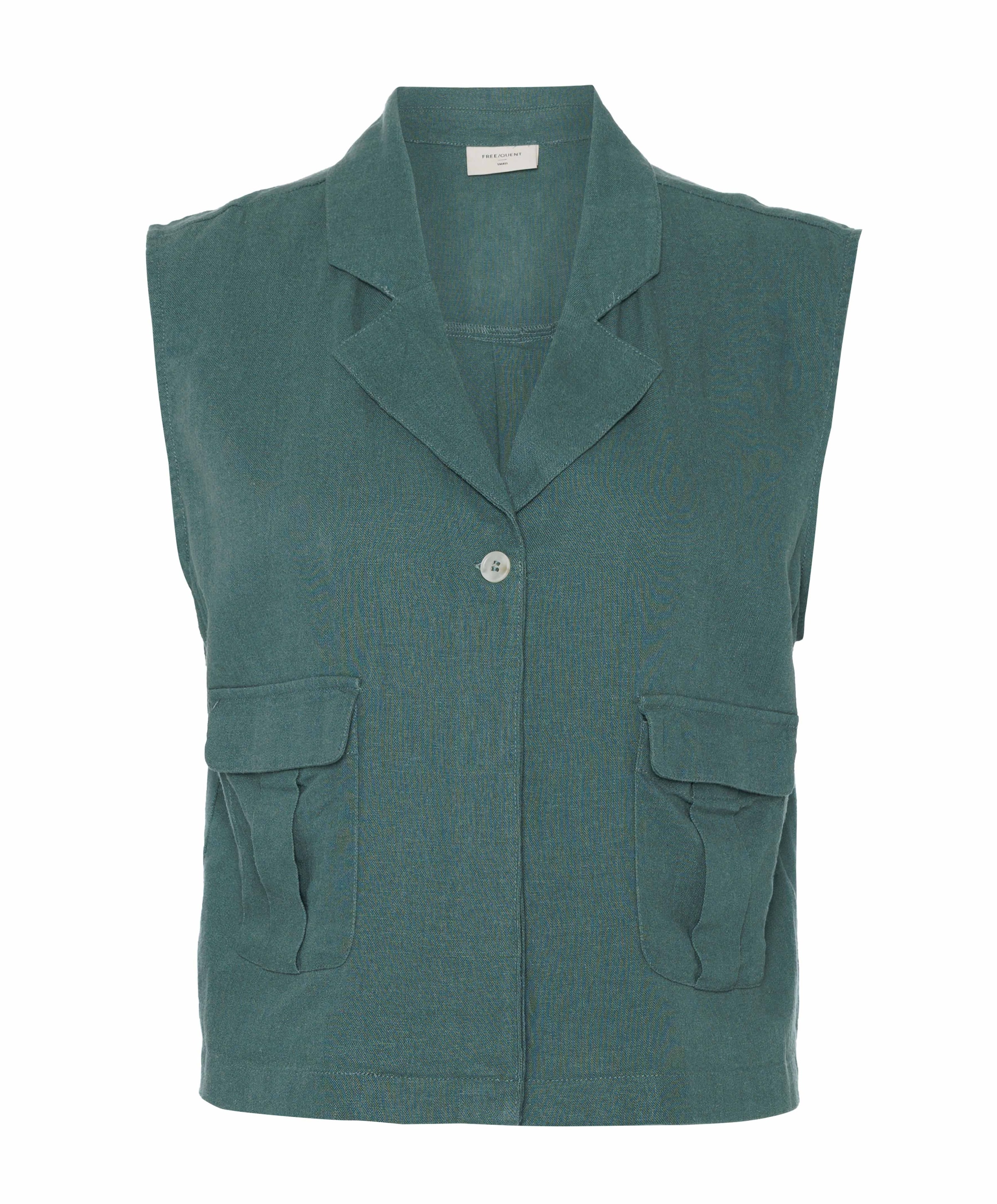Dames gilet groen
