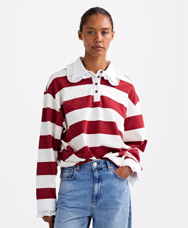 Dames polo rood
