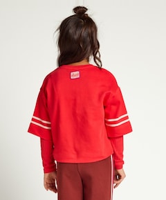Meisjes longsleeve rood