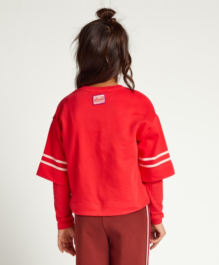 Meisjes longsleeve rood