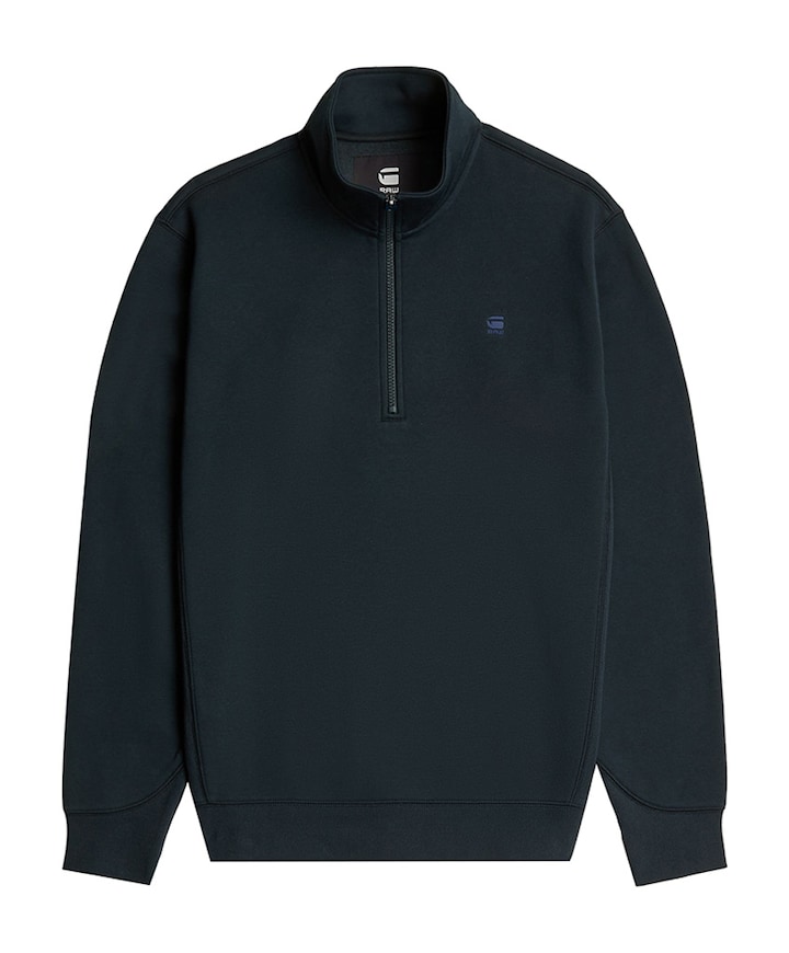 Sweater met rits blauw