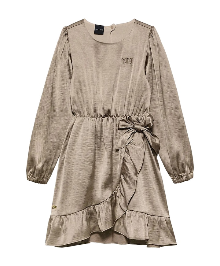 Meisjes jurk beige