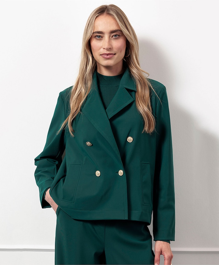 Dames blazer groen