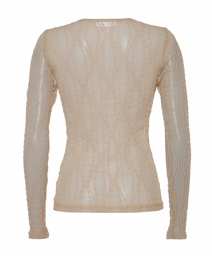 Dames top beige