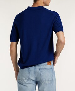 Heren polo blauw