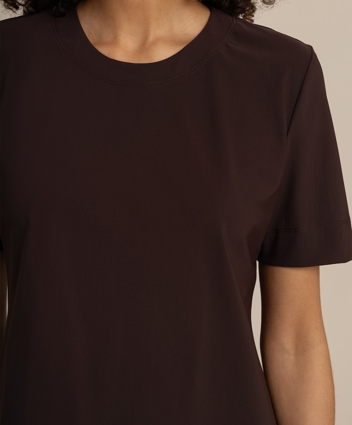 Dames T-shirt bruin