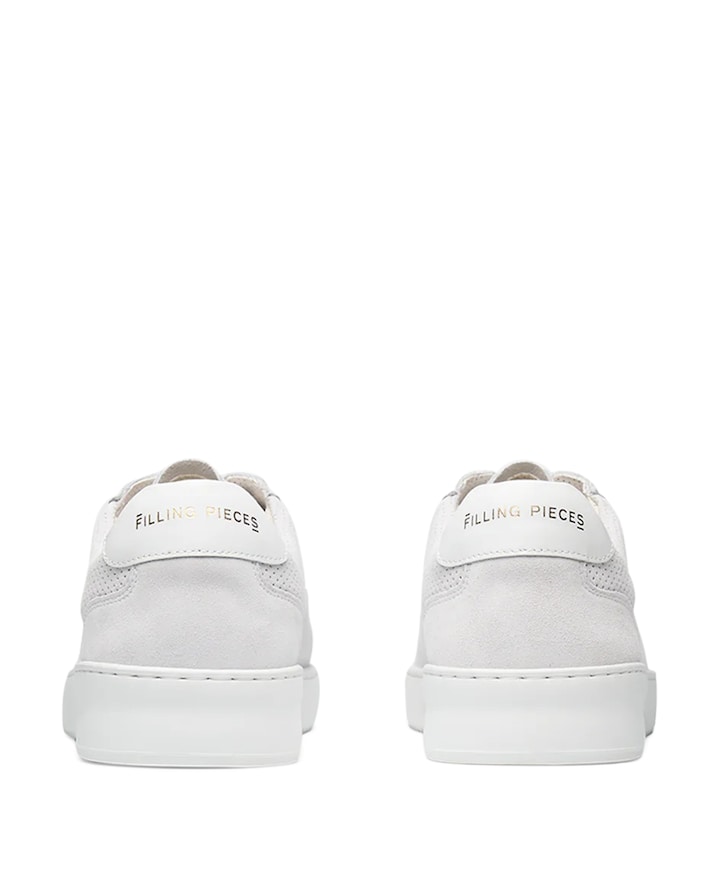 Mondo Suede Perforated heren sneakers wit