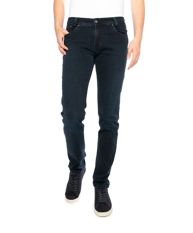 Hose 5-Pocket Slim F jeans blauw