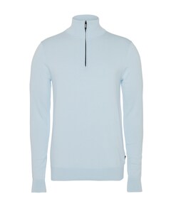 Heren trui met rits blauw