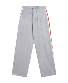 COATED HERRINGBONE broek grijs