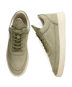 Low Top Suede heren sneakers groen