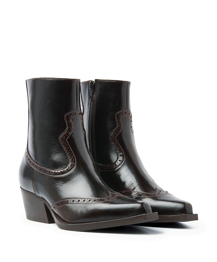 Do Aiden enkellaarzen bordeaux