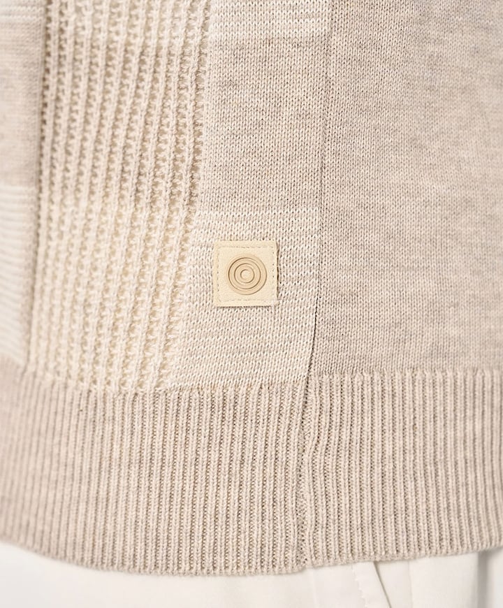 Heren polo beige