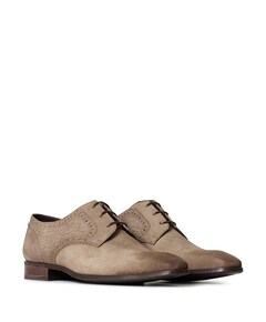 heren veterschoenen beige