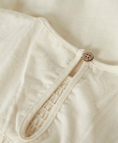 Meisjes blouse lange mouw ecru