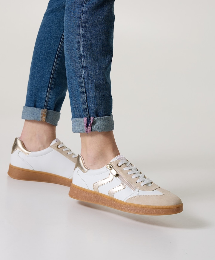 Women Lace-up dames sneakers wit
