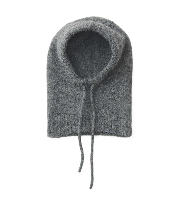 Dames balaclava grijs