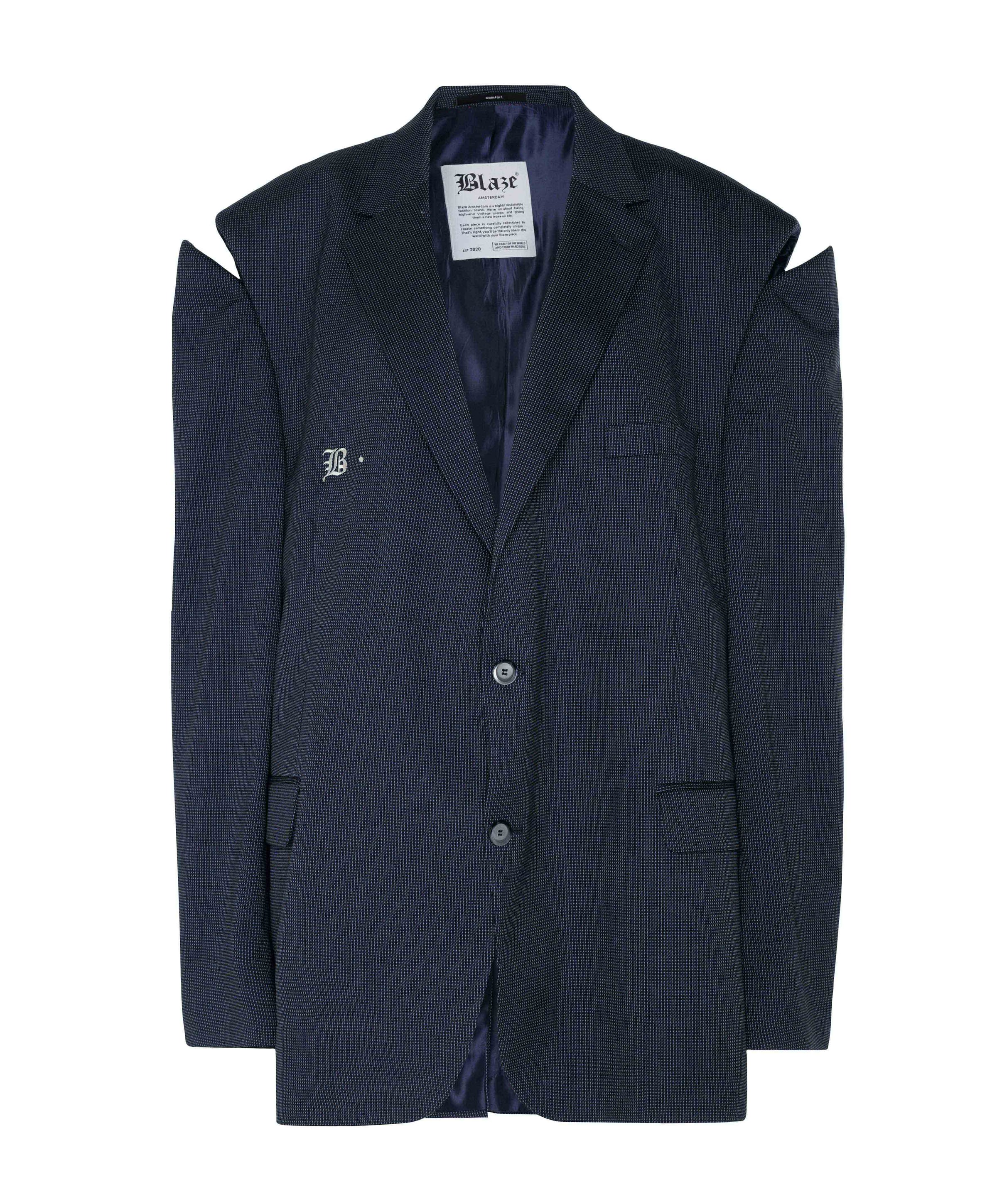Dames blazer blauw