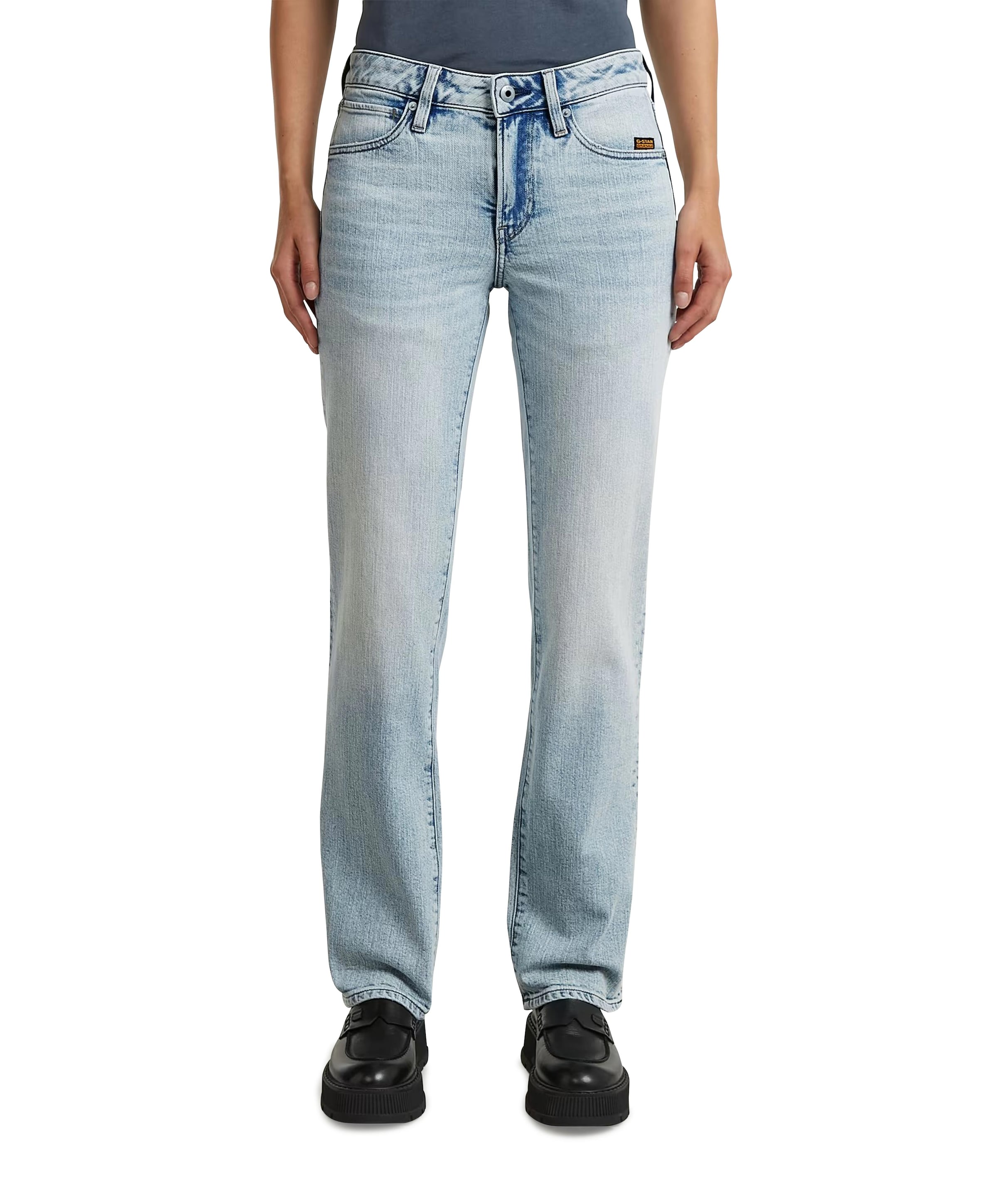 G-Straight Wmn dames jeans blauw